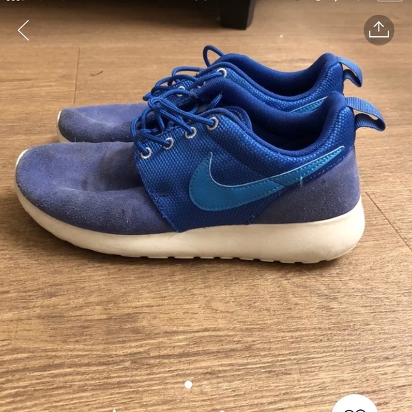 all blue roshe runs